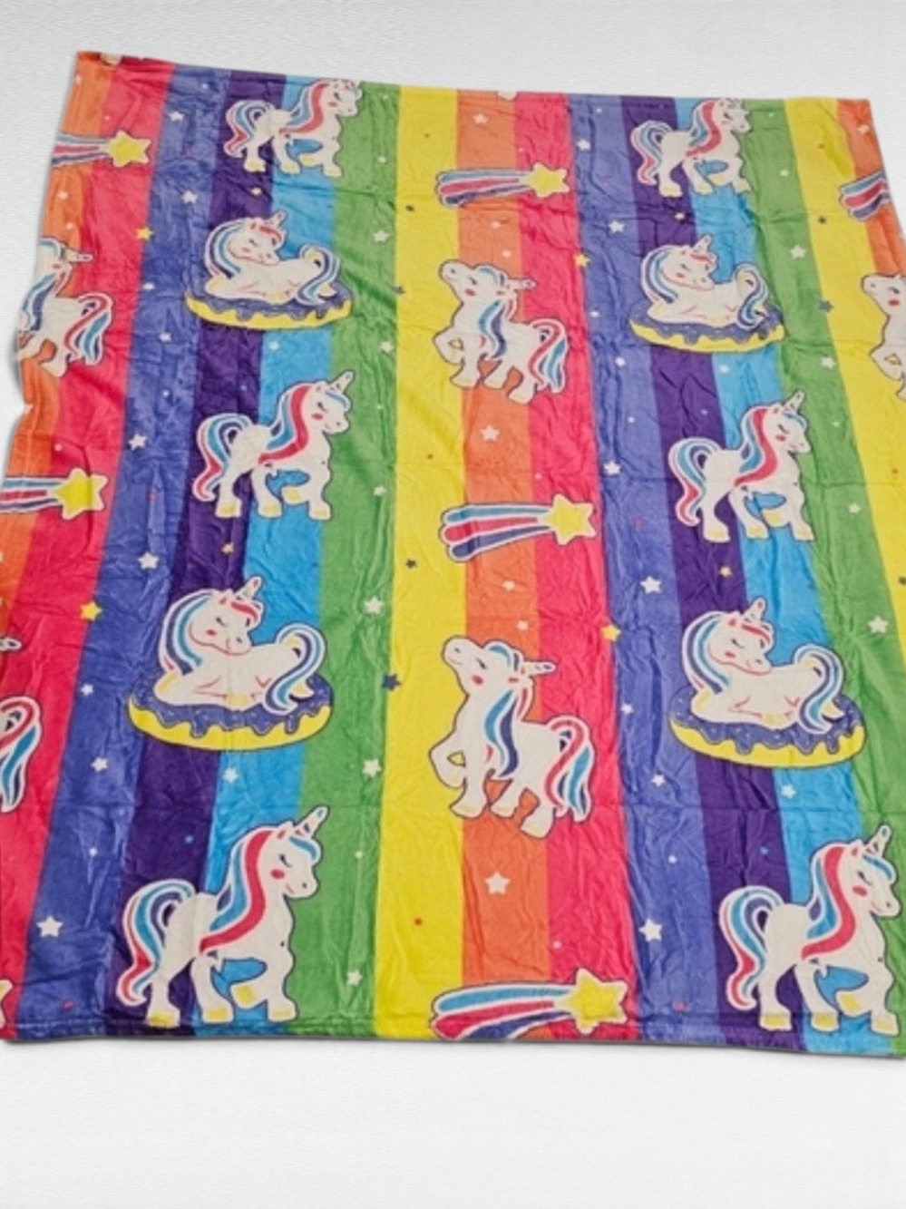 Glow-in-the-Dark Rainbow Unicorn Kids Blanket 50" x 60"